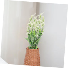 Cabilock Artificial Lavender Plant Realistic Faux Flowers for Home Decor Wedding Centerpieces Photography Props Easy to Clean Suitable for Windowsills Dining Tables Rooms
