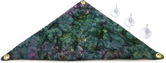 Hammock for Bearded Dragons, Bluegreen Lavendar Batik Fabric with Suction Cup Hooks