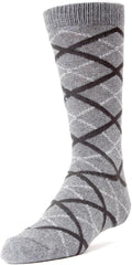 MeMoi Diamond Interlock Boys Dress Cotton Blend Crew Socks