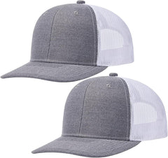 Quanhaigou Trucker Hat - Mesh Snap Back - Unisex Adjustable Baseball Cap - Outdoor Hats for Men Women