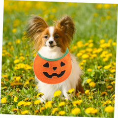 Didiseaon Dog Bandana for Pets Washable Pumpkin Design for Halloween and Birthday Celebrations Made of Comfortable for Dogs and Cats up