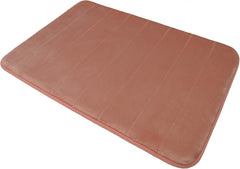 Blush Rose Pink Memory Foam Bath Mat-Incredibly Soft and Absorbent Rug, Cozy Velvet Non-Slip Mats Use for Kitchen or Bathroom 17 inch x 24 inch Long