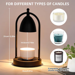 Dioche Candle Warmer, Electric Candle Warmer Lamp Candle Warmers Candle Lamp Warmer Candle Warmer Lamp with Timer for Various Candles