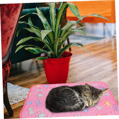 BESPORTBLE Cute Print Puppy Pet Blankets 3pcs Washable Fleece Blankets for Dogs and Cats Soft and Fluffy for Bed