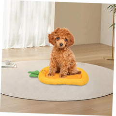 BESTonZON Soft Plush Dog Bed for Small Dogs and Cats Breathable Pet Nest Comfortable Crate Mat for Travel Stylish Warmth for Home Decor Machine Washable Non- Design