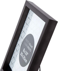 Shiny Decorative PS, 8 x 10 inches, Gun Beautiful Metallic Photo Frame, 8" x 10",65086DC-GU