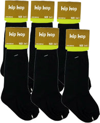 Little Boys Ribbed Crew Nylon Dress Socks 6-Pack