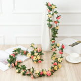 Spring Easter Artificial Flowers for Decoration Artificial Plants OutdoorArtificial Peony Vine Flowers Garland Hanging Silk Plants Vine for Wedding Arch Party Garden Home Bedroom Office Wall(n198)