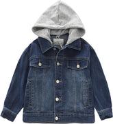 ABALACOCO Boys Basic Coats Denim Jacket Button Down Jeans Jacket Top Jeans Casual Outerwear 5-14T