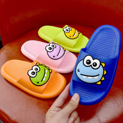 Boys Girls Toddler Little Kid Cloud Slides Sandals Cartoon Quick Drying Slippers House Bathroom Shower (Blue, 7 Toddler)