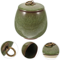 Ceramic Pet Urn for Dogs and Cats Keepsake Jar for Ashes Memorial Storage Lightweight and Portable Pet Cremation Urn Elegant Design