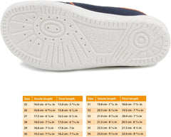 Asia 508 Toddler Boys' Navy Blue Hook-and-Loop Natural Canvas Loafer