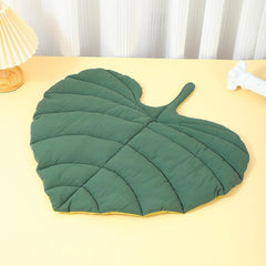 Leaf Shaped Pet Mat, Pure Cotton Thickened, All Seasons Use, Soft Warm, for Cats Dogs, Cage Liner, Indoor Bed Pad