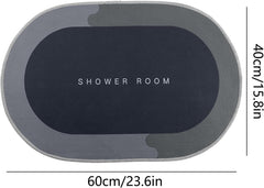 Bathroom Floor Mat, 2024 New Bath Mat, Super Absorbent Bath Mat, Bathroom Rugs Non Slip Washable, Quick Dry Shower Mats, Ultra Soft Bath Mat, 23" x 15"