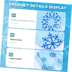 Mipcase Cooling Mat for Dogs Pet Cooling Pad Snowflake Pattern Gel Ice Pad Multi-use Dog Bed Crate Kennel Sofa Car Seat