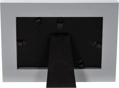 Malden International Designs 4x6 Best Friends Ever Picture Frame Light Gray Wood Grain MDF Frame Silver Finish Diecast Metal Inset Attachment