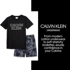 Calvin Klein Boys' Two Piece Sleepwear Sleeveless Top and Bottom Pajama Set