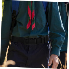Men Adjustable Elastic Hiking Belt Nylon Webbing Non-metal Buckle for Outdoor Activities Comfortable and Adventure for Students and Adventurers