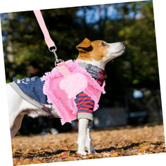 Kisangel Pink PET Harness for Dogs and Cats Adjustable Vest Style Traction Buckle Lightweight and Comfortable for Small Pets for Everyday Walks and Outdoor Adventures Random Color