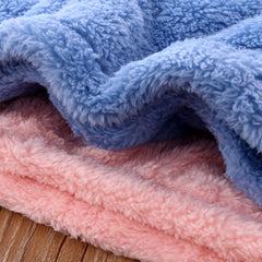 2 Piece Toddler Boys Girls' Winter Fleece Pajama Set Warm Fleece Matching Sleepwear Set Tops+Pants (1-Pink, 11-12 Years)