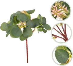 Eucalyptus Branch Fake Plant No Watering Needed Artificial Wedding Flowers