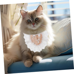 BESPORTBLE Puppy Scarfs Cute Dog Bandanas Pet Bibs for Cats and Dogs Floral Design Breathable Material for Fashionable Pet Dress-up