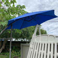 Patio Umbrella Replacement Canopy 6.5ft/7.5ft/9ft/10ft Outdoor Patio Umbrella Replacement Cover, 6 Rib 8 Rib Parasol Replacement Cloth for Garden Yard Deck