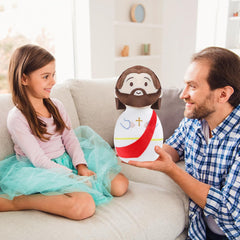 Jesus Plush Stuffed Doll - 11 Inch My Friend Jesus Plushie Toys, Bible Savior Jesus Plush Pillow, Christian Religious Stuffed Dolls, Christmas Baptism Birthday for Kids Girls