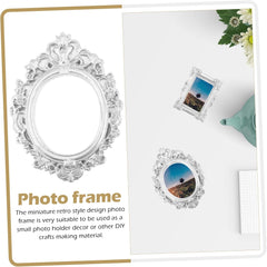 12Pcs Mini Picture Frame European Style Compact Photo Holder Decor DIY Resin Frames for Home Decoration for Photography and Unique Crafts