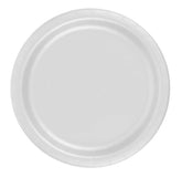 24 Plates 7" Paper Dessert Plates Wax Coated - White