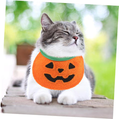 Didiseaon Dog Bandana for Pets Washable Pumpkin Design for Halloween and Birthday Celebrations Made of Comfortable for Dogs and Cats up