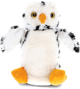 DolliBu White Owl Plush Hand Puppet for Kids - Soft Plush Stuffed Animal Hand Puppet Toy, Puppet Show Games Puppet Theaters for Kids, Adult Cute Puppets Educational Toy to Teach Children & Toddlers