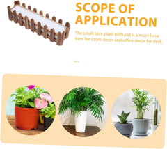 Hemoton Wooden Flower Fence Pot with Foam Plant Box Outdoor Garden Planter Box for Artificial Flowers Realistic Design for Natural Decor Garden Patio Window Box