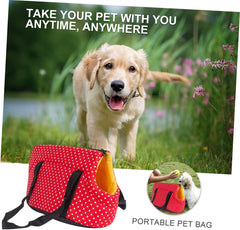 Mipcase 1pc Pet Backpack for Dogs Large Portable Travel Pouch Breathable Shoulder Bag for Outdoor Adventures Scratch-Resistant Pet Carrier Red