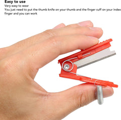 10Pcs Gardening Thumb Knife, Thumb Pruner Knife for Trimming Plants Farm Garden Orchard Pinch Beard Hand Tools