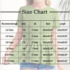 Girls Summer Cute Peplum T-Shirts Kids Trendy Ruffle Short Sleeve Loose Fit Casual Crewneck Tunic Tops Blouse for 3-12 Years