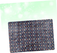 SUPVOX -Sided Flannel Pet Blanket for Dogs Thicken Cushion Star Pattern for Crate Bed Use