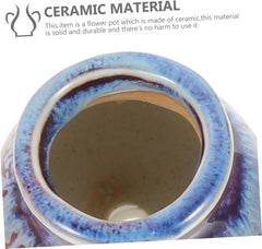 4Pcs Mini Succulent Planter Decorative Ceramic Flower Pots for Use Random Colors for Plants and for Gardens and Balconies