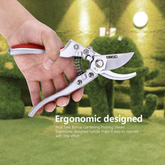 Pruning Shear, Hand Loppers SK5 Carbon Tool Steel Blade Heavy Duty Pruners Scissors Branch Cutter Tree Trimmer for Garden