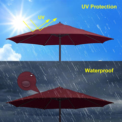 Replacement Canopy Parasol Cloth, Parasol Canopy Cover, Anti-ultraviolet, Replacement Cloth for Umbrella Replacement Parasol Canopy, Garden Patio Umbrella Fabric Canopy Cover