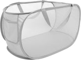Foldable Mesh Laundry Basket Large Capacity Woven Storage Basket Handle