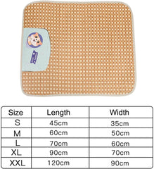 Dog Self Cooling Mat Pet Cat Cooling Cushion Puppy Sleep Cushion Dog Sleeping Bed Dog Cooling Pad for Car Summer Sofa Floor, Blue, XL