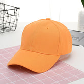 Baseball Casual Summer Summer Outdoors 1PC Color Solid Women's Cap Sports Men's Hat and Baseball Caps (Orange, One Size)