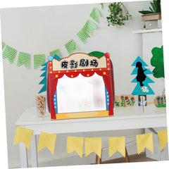 Boy Girl Shadow Puppets Theater Stage Multifunctional Storytelling Props for Family Puppet Shows Educational Play and Cultural Exploration