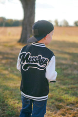 HIHA Boys Baseball Jackets Kids Varsity School Jacket Letterman Outerwear Fall Winter Coat