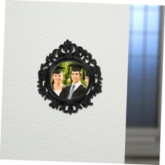 Unomor 2Pcs Vintage Mini Photo Frame Decorative Baroque Frames for Home Decor Elegant Tiny Picture Frames Lightweight and Photography Props