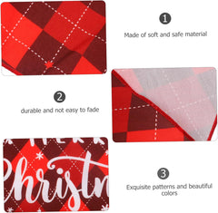 Pet Dog Christmas Bandana Soft Scarf for Holiday Parties and Photos for Festive Pet Costumes and