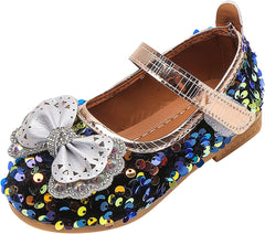 EnJoCho Girls for Boots Fashion Autumn Girls Casual Shoes Flat Light Breathable Hook Loop (Dark Blue, 5.5-6 Years Little Child)