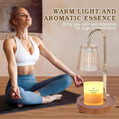 Electric Timer Candle Warmer Light,with Bracket Dimmable Candles Wax Glass Warmers Lamps for Jar Candles Burner No Flame Scented Melting Warming Lantern Adjustable Height(50W*4PCS) (2Pack-C)