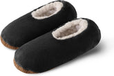 ELFJOY Mens Slipper Socks with Grippers Fuzzy House Slippers for Men Indoor Winter Warm Fleece Lined Sock Slippers